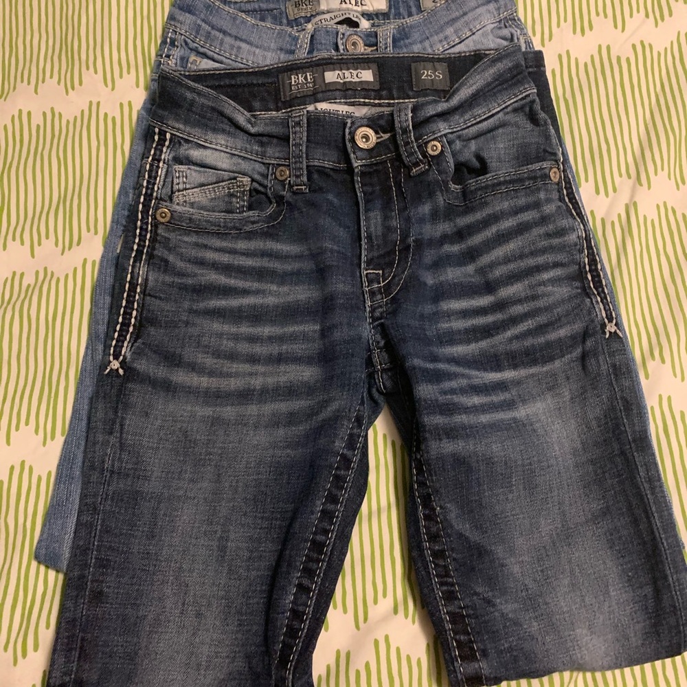 2 PAIR The Buckle Men’s or Boys Straight Leg Jeans